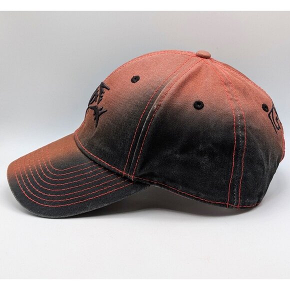 Vintage G Loomis Orange & Black Fade Fear No Fish Cap Hat Strap Back The Game - Picture 3 of 6
